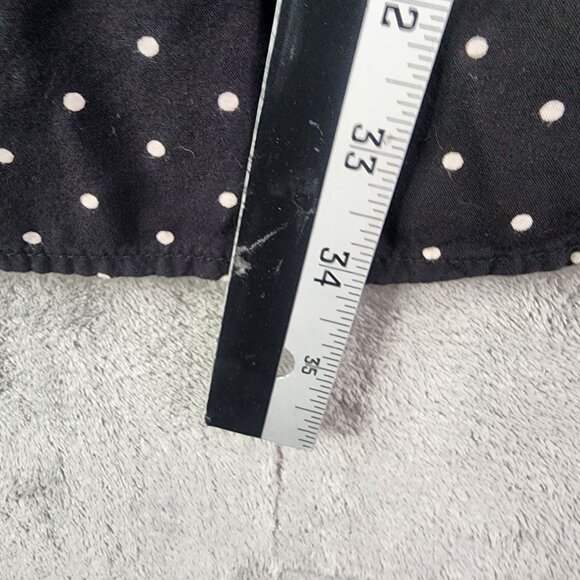 Women's Gap Black & White Polka Dot Shirt Button Down Size L - Picture 10 of 11